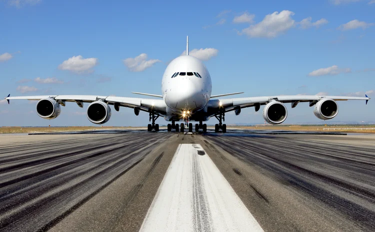 Airbus A380 on the tarmac