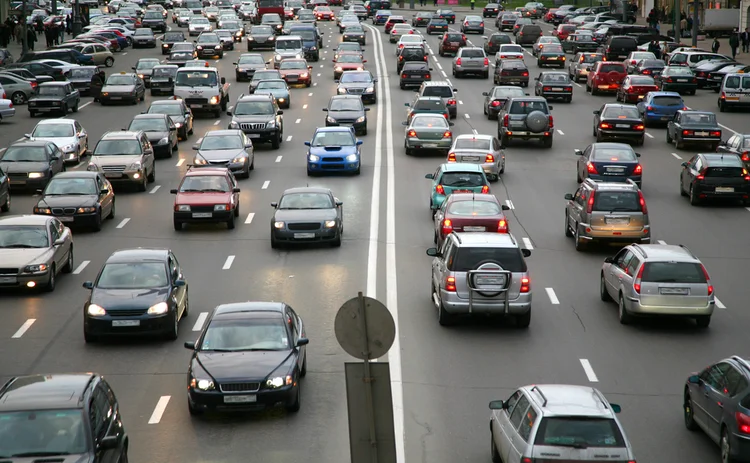 Cars on a motorway